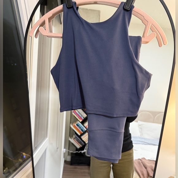 Quince Ultra Form Activewear Set, Women’s Size XS, Slate Blue - Picture 3 of 5
